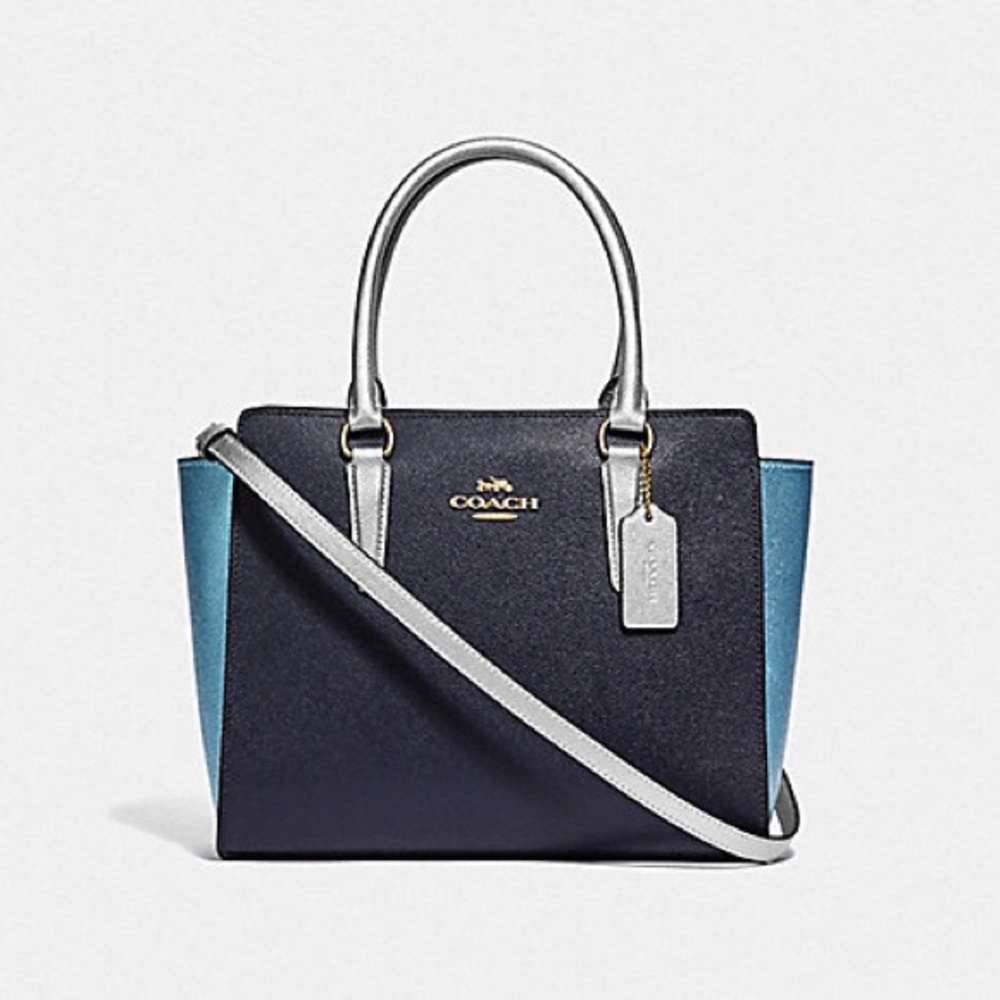 ✨BNWT Coach Midnight Multi Bag & Metallic Wallet✨